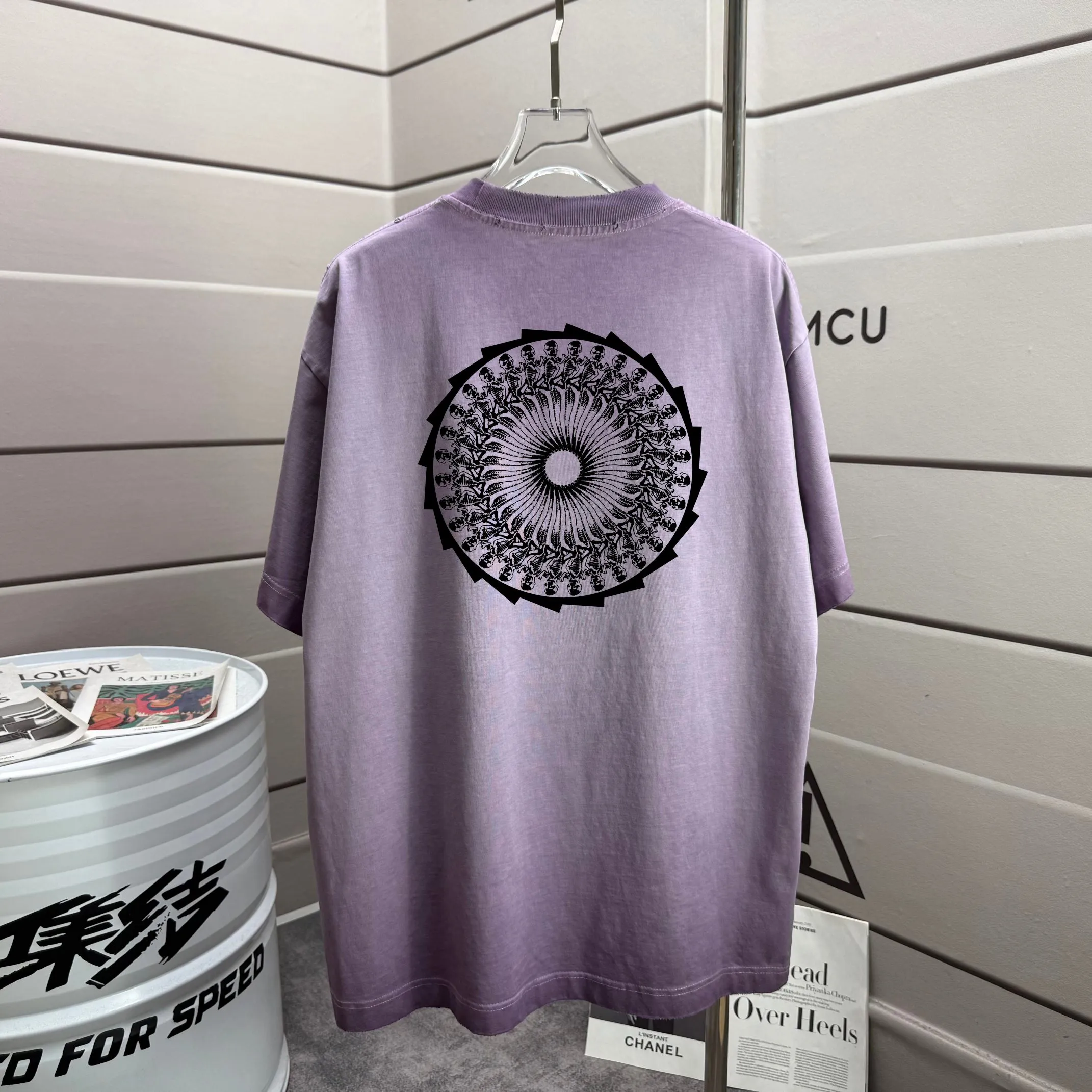 # 90 CH 2026 New Arrival tee Same Style : Purple Size :S M L XL XXL Size： S （90-130 ） M （120-150 ） L （140-165 ） XL （160-180 ） XXL （180 ）